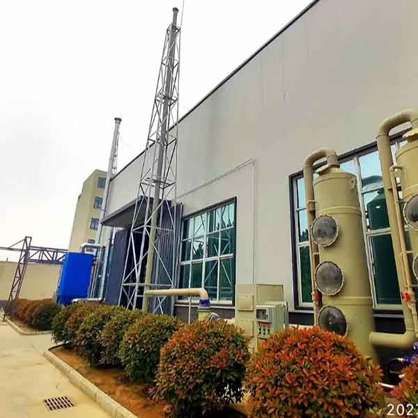 河南某年產(chǎn)30萬噸水泥制品添加劑項目廢氣治理設施